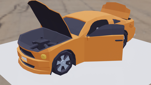 low poly car preview image